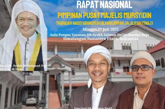Jelang Sidang Munaqasyah Ke 35, Pengurus Pusat Majelis Mursyidin Gelar Rapat Nasional