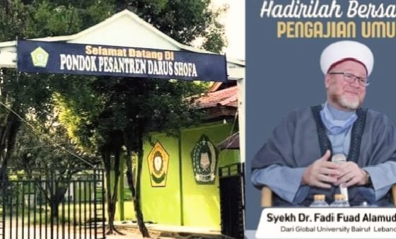Syekh Dr. Fadi Fuad Alamuddin dari Lebanon Hadiri Pengajian Umum di PP Darus Shofa Kandis