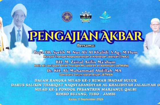 Khatib Ali dan Sekum Jatman Hadiri Milad Rumah Suluk dan Ponpes TNAJ di Tebo Jambi